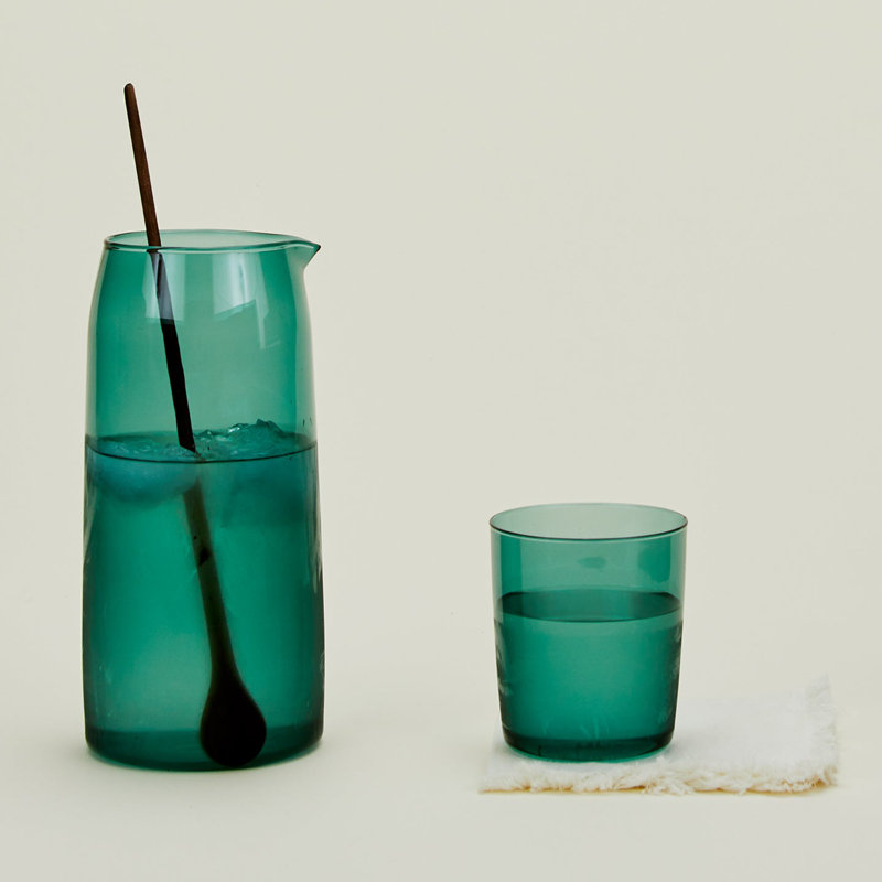 Glass Pitcher, Blush