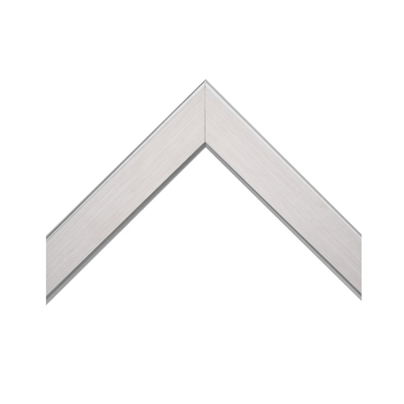 Wood Framed Mirror with Safety Backing Ideal for Bathroom / Vanity Mirror Ellis Collection, 36" x 42", Satin Nickel