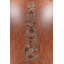 Tapis brun à motif floral Oushak 3 x 19