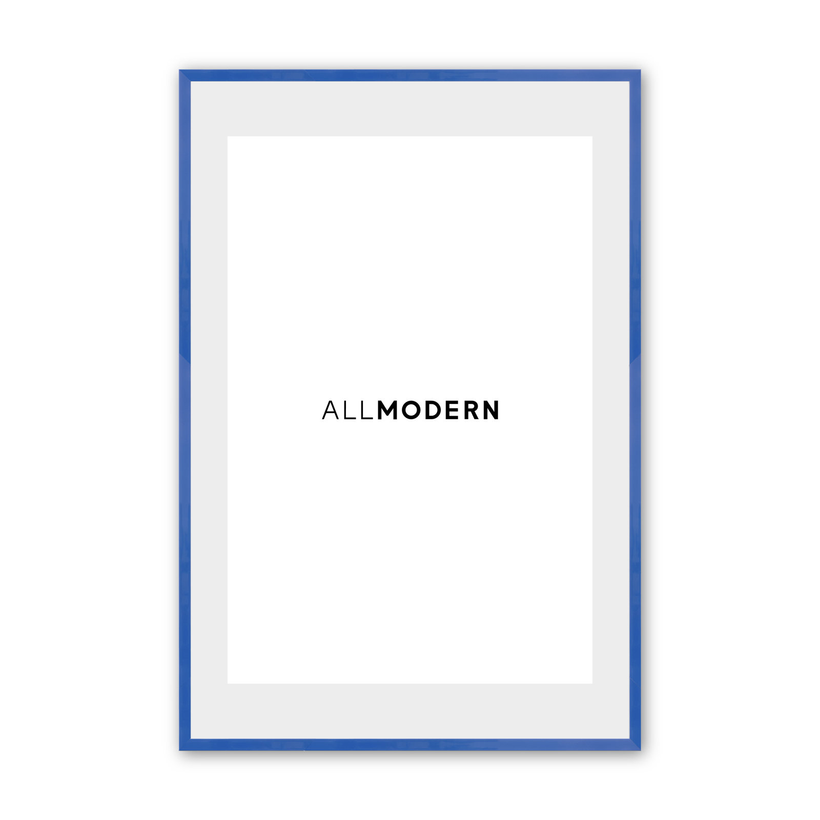 Willin Solid Wood Picture Frame with Mat, 9.75" W x 11.75" H, Polished Chrome