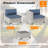  12 - Person Outdoor Wicker Patio Conversation Furniture Set with Cushions-1816889140