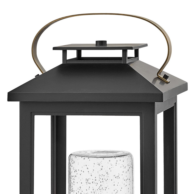 Atwater 1-Light Pier Mount Light, Black