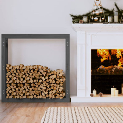 100cm W Solid Wood Log Rack