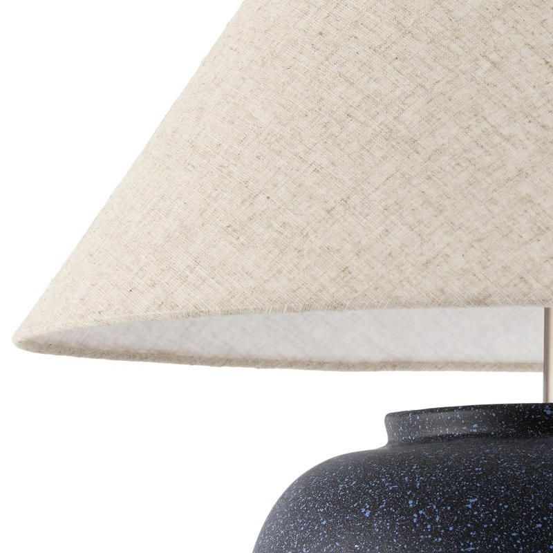 Trini Kiku Table Lamp, Wheat, Blue