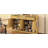 Farmhouse Sideboard with 3 Drawers & 4 Doors, Multi-Functional Storage Buffet with Adjustable Shelf and Open Storage Compartments-1188330651