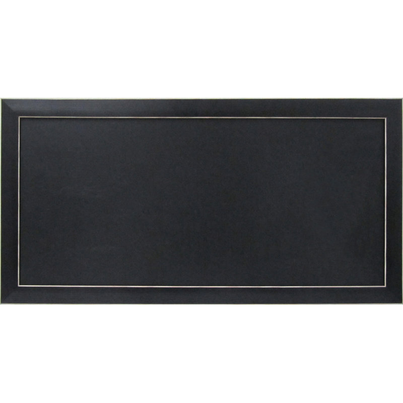 Magnetic Slate Chalkboard, 26" H x 13" W, Black