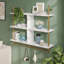 Bascum 3 Piece Bracket Shelf