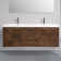 Leffler 84'' Double Bathroom Vanity with Plastic Top