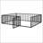 Queen Size Metal Floor Bed Frame With Fence And Door, Perfect For Customizable And Multi-Functional Living Spaces-441940136