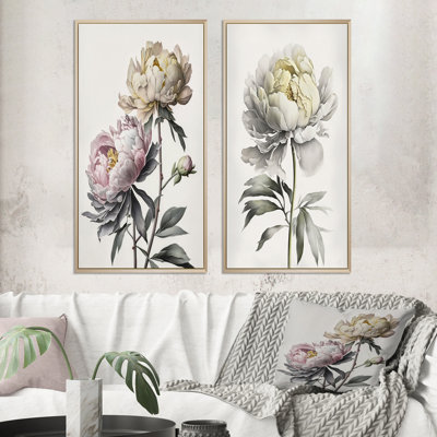 " Dahlia Flower " 2 - Pieces