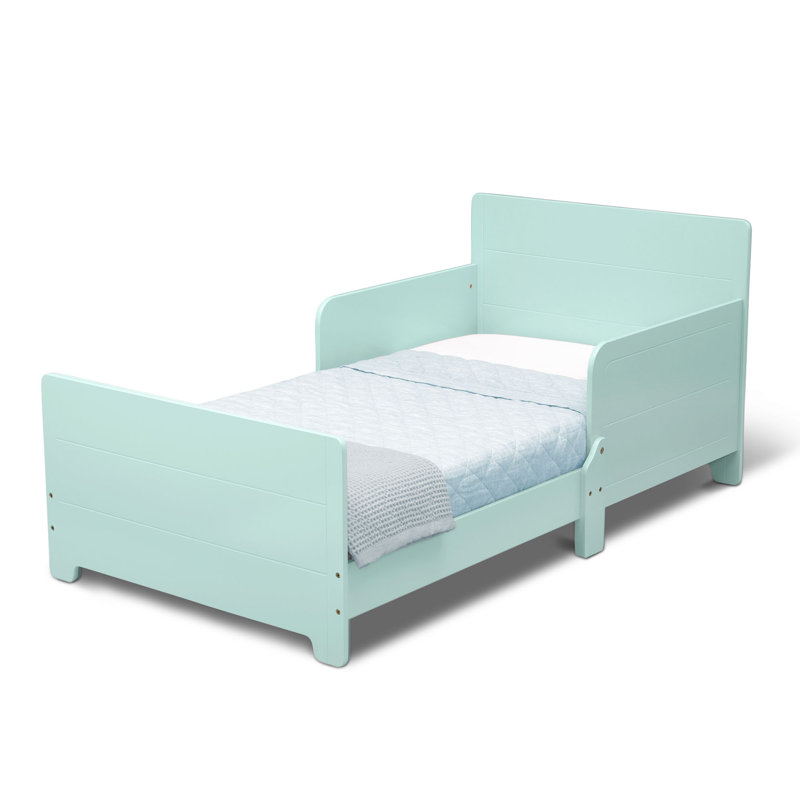 Toddler Solid Wood Standard Bed, Mint