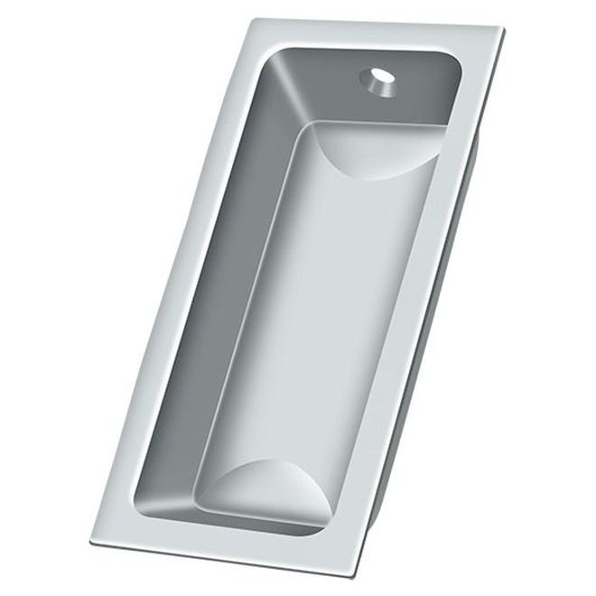 Deltana FP227U26 Flush Pull, Large, 3-5/8" x 1-3/4" x 1/2" in Polished Chrome, Polished Chrome
