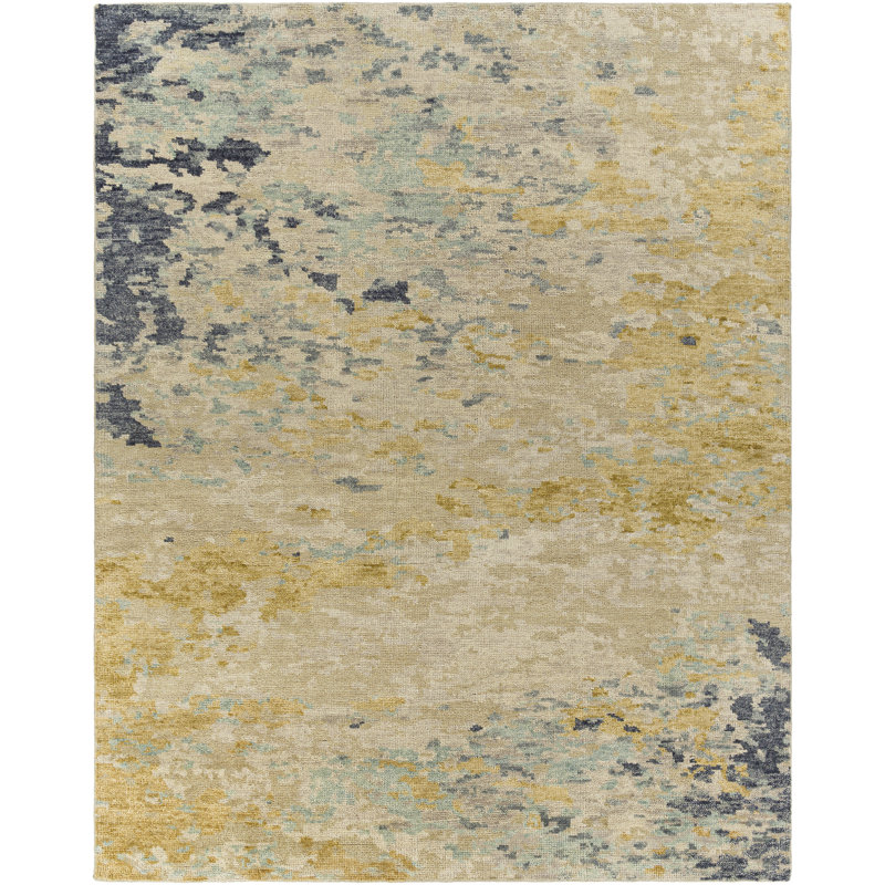 Biscayne Wool Abstract Area Rug, Rectangle 9' x 13'