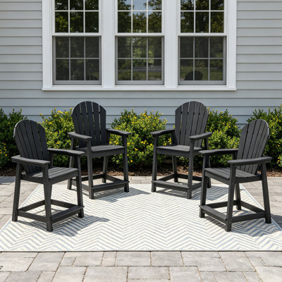 Chaise de bar d'extérieur Hdpe Adirondack