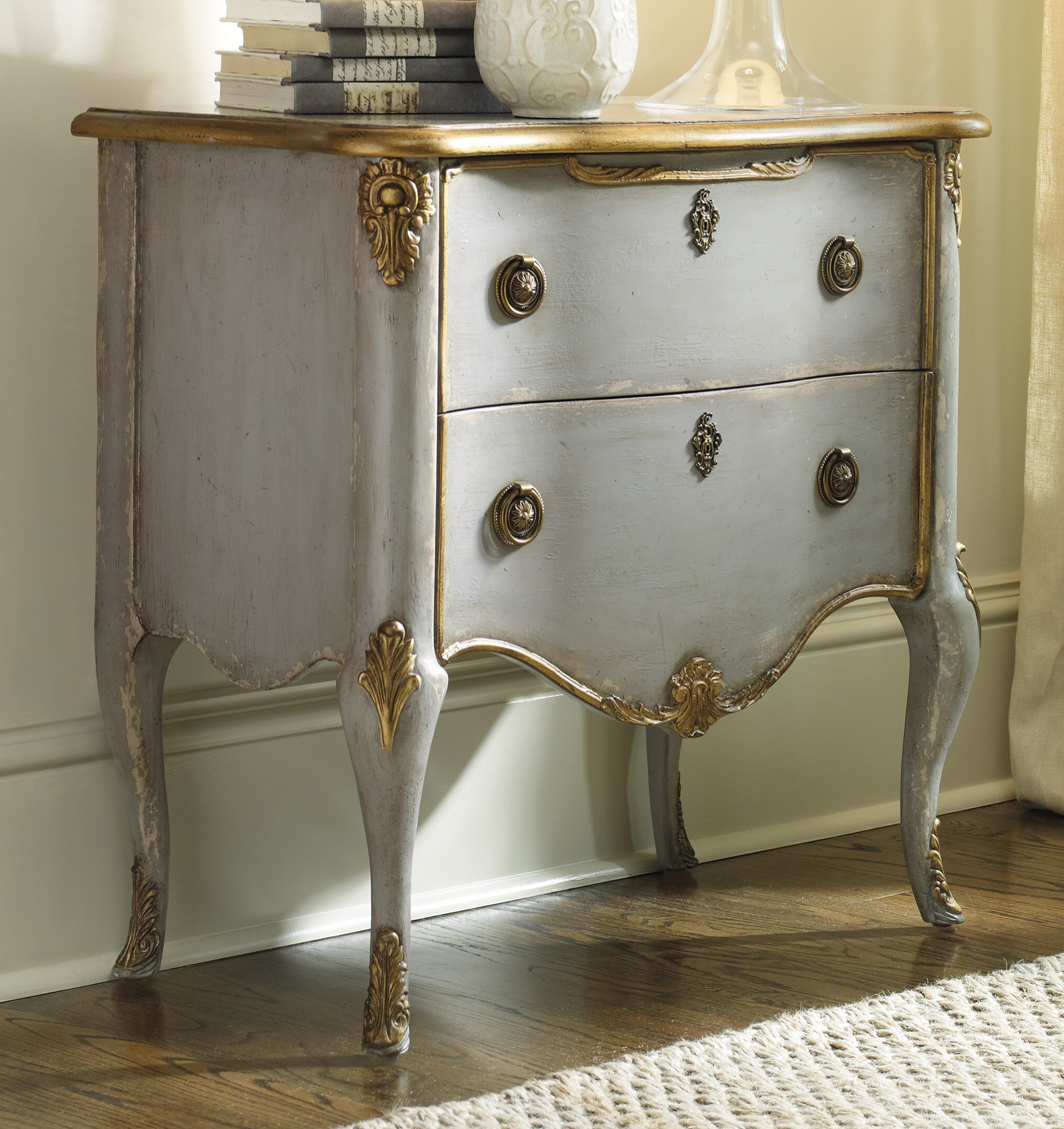 Hooker Furniture French 2 - Drawer Nightstand & Reviews