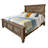 Sim Bed, Carved Details, Rustic Pine Wood-111119517-111119514