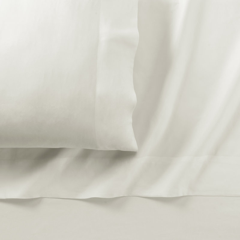 King 4 pc Sheet Set Off White, King Sheet Set + 1 Fitted Sheet + 2 Pillowcases, White