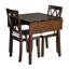 Table de salle à manger pour 4 personnes, 29,44 po L x P 46,45 po x H 29,75 po avec pieds en bois d'hévéa, pièce spacieuse, table de style américain moderne classique. 5 x 30,1 po, cuisine rectangulaire, design-833961368