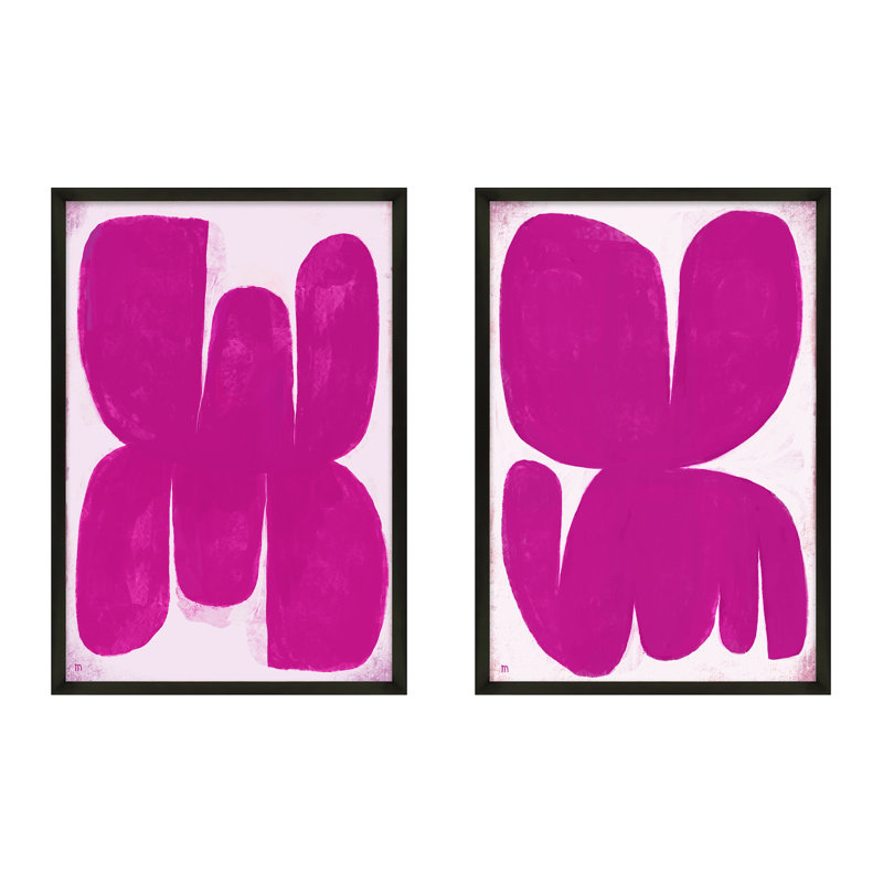 Calvon Butterfly. Ensemble de 2, art mural encadré par Studio, Noir, H 20 po x l 14 po x P 1,25 po