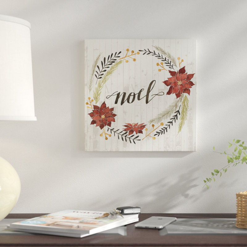 «Christmas I», impression sur toile, H 12 po x l 12 po x P 0,75 po, Toile tendue, Pas de tapis