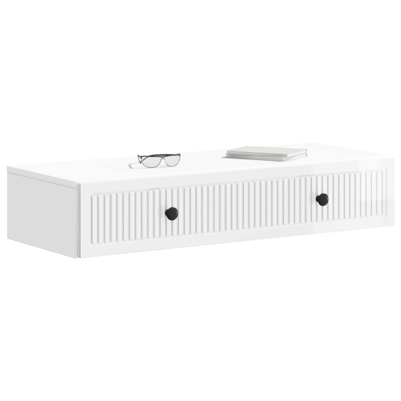 End Table, High Gloss White