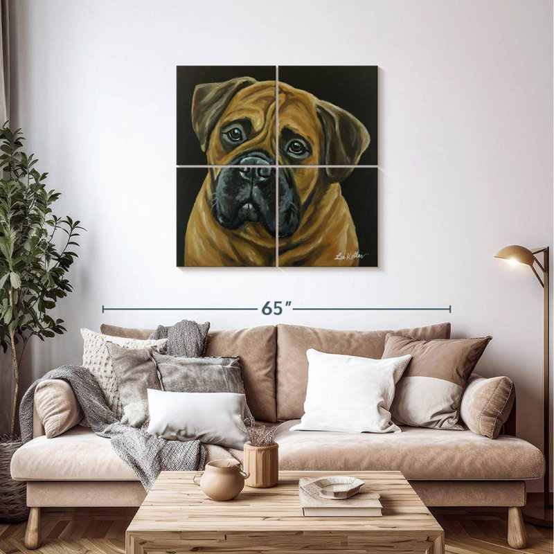 Dogue du Brampt, H 38 po x l 38 po