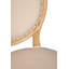 Chaise d'appoint en lin brun / beige