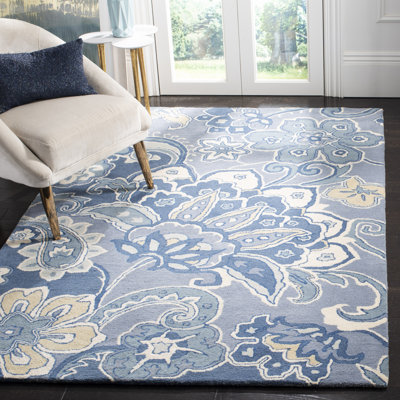 Tapis bleu Steve
