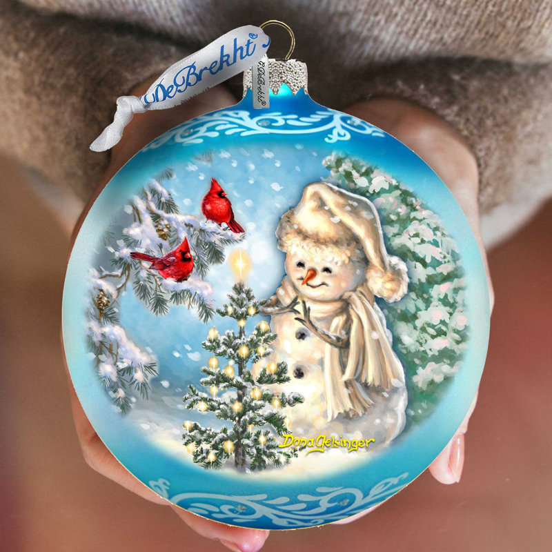 5.5'' Glass Disney/Pixar Ball Ornament, Snowmen 2 