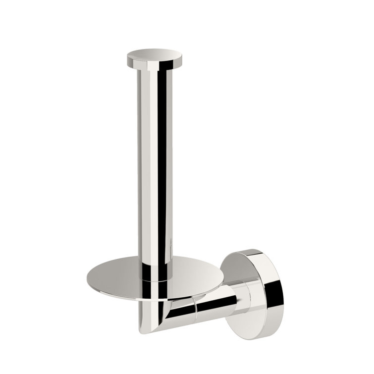 Gatco Bathroom Essentials Chrome Freestanding Spring-loaded Toilet Paper  Holder in the Toilet Paper Holders department at