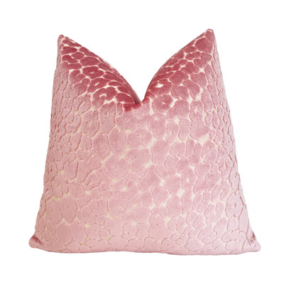 Housse de coussin en velours à imprimé animal