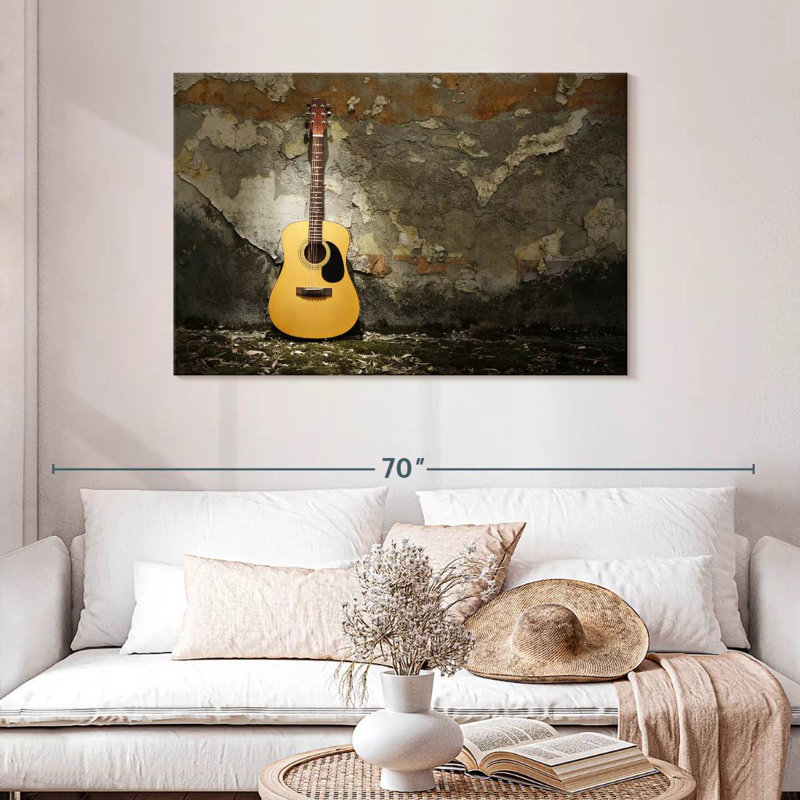 Guitare acoustique Abarca Grunge, H 30 po x l 45 po