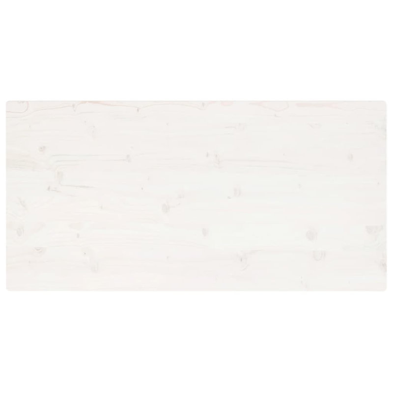 Quenemo Solid Wood Table Top, White, 2.5cm H x 100cm W x 60cm D