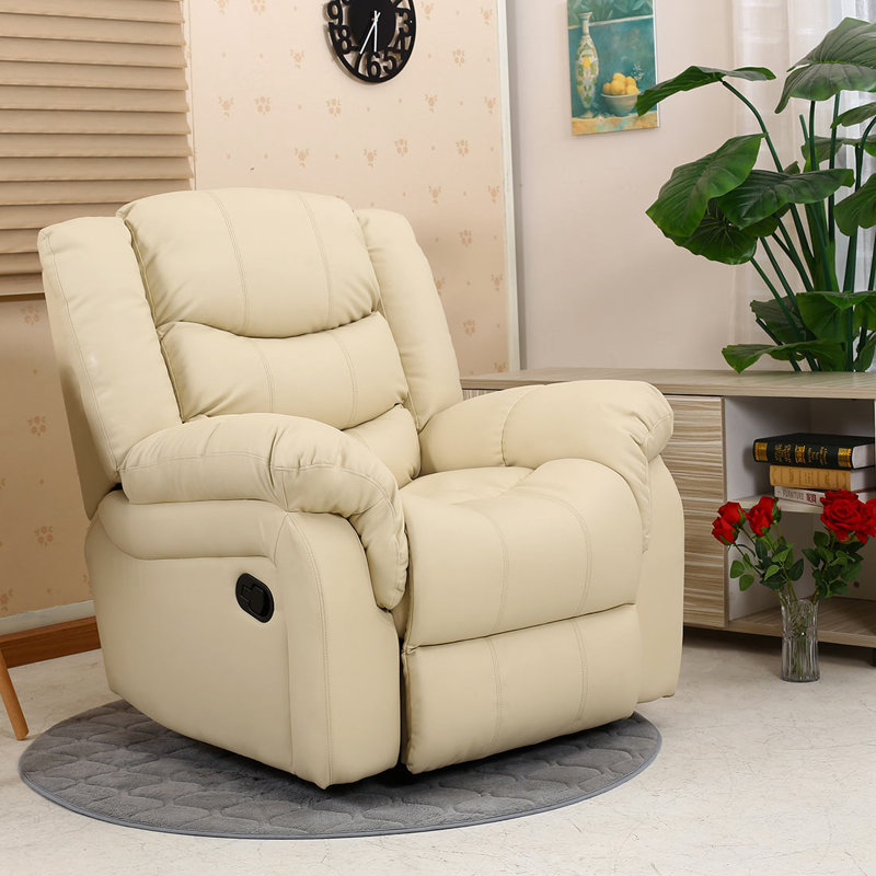 Lancashire 97cm Wide Standard Recliner, Cream