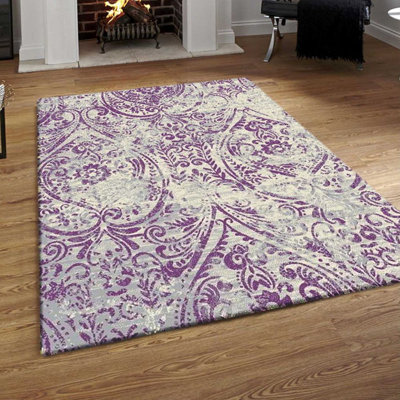 Mardell Damask Indoor Rug