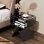 Table de chevet et table de chevet en acrylique Betzabet - Sans assemblage-268542642
