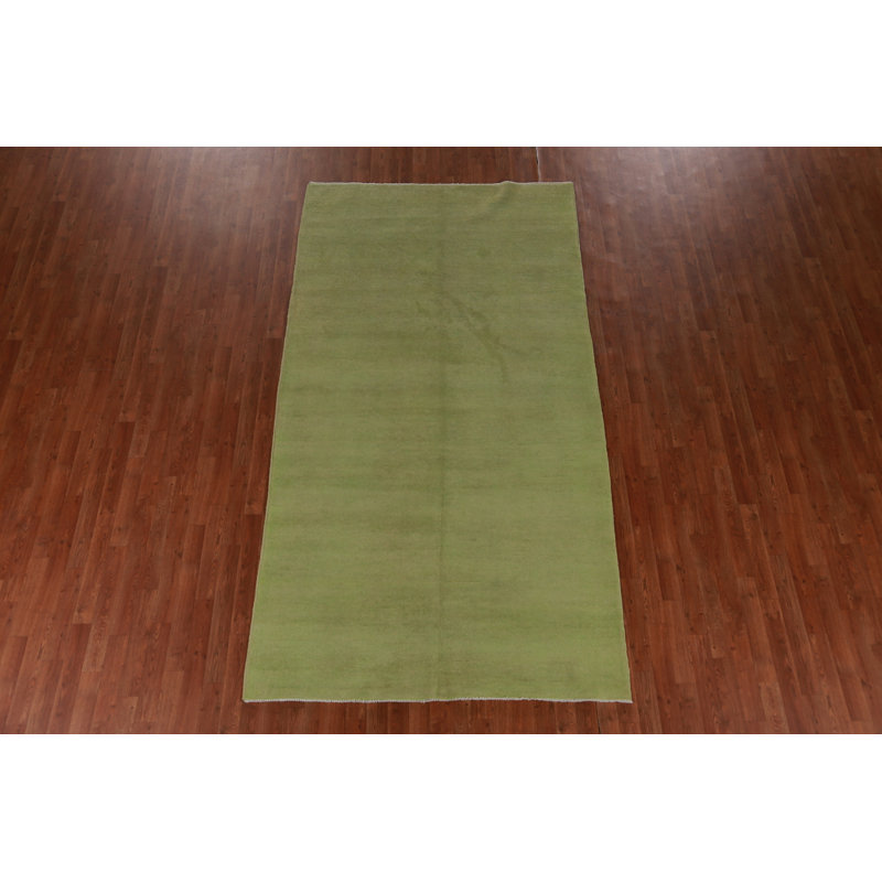 Tapis perse vert Gabbeh 5 x 10