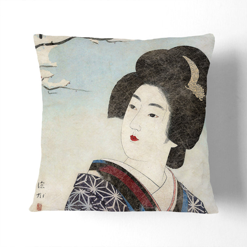 Square Throw Cushion, 40cm H x 40cm W x 15cm D