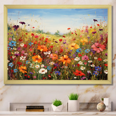 Colorful Wildflowers Meadow Blooms I - Wildflowers Wall Decor