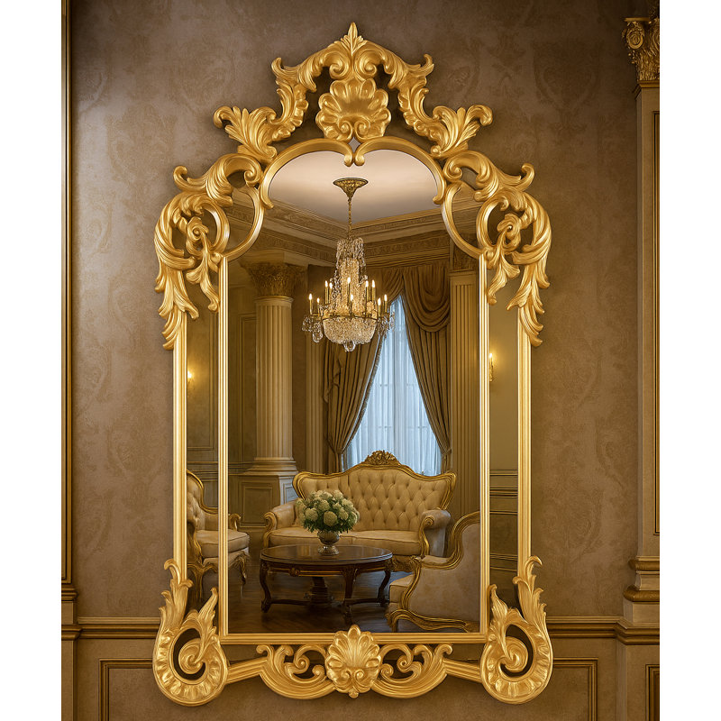 Grand Palace Baroque Gold Wall Mirror