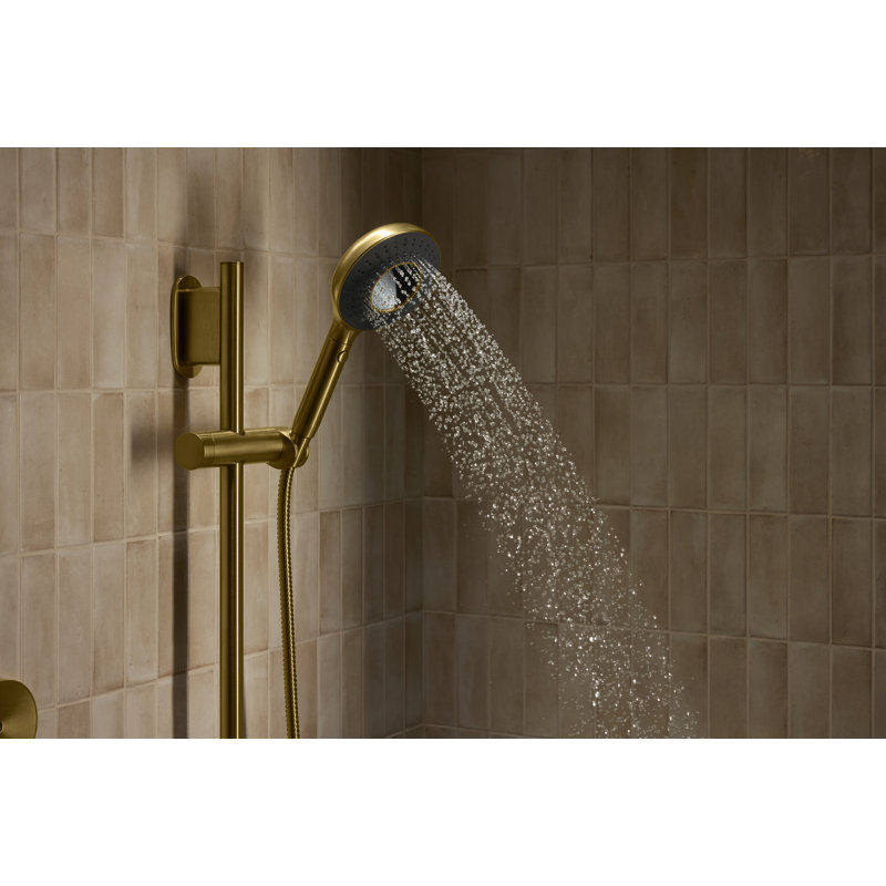 Spaviva Two-Function Handshower 2.5 GPM, Brushed Brass, 1.75 GPM