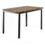 Petit ensemble de salle à manger 5 pièces ensemble table en faux marbre et 4 chaises d'appoint avec cadre en métal noir