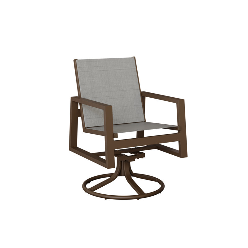Chaise berçante pivotante berçante Vida de Berlin Gardens, Charm platine, Filon de bois mesquite