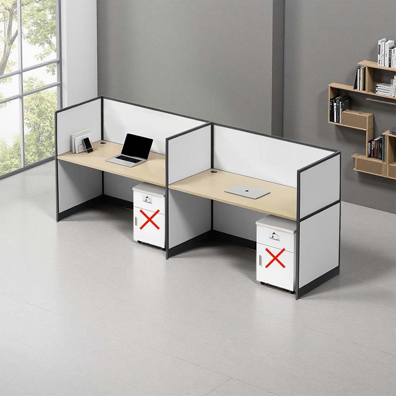 Bureau rectangulaire pour 2 personnes