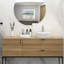 Lavabo de salle de bain vasque en céramique 15,56 "X 14,07" - Moderne, blanc, teint, moderne Rare 15,56 "X 14,07", pour la maison et le bureau