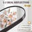 Modern Aluminum Frame Oval Wall Bathroom Mirror, Pill Shaped Vanity Mirror-1426772958-1426772956