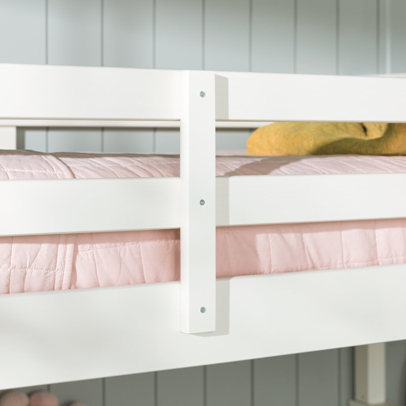 Brinna Kids Twin Over Twin Bunk Bed, Off White