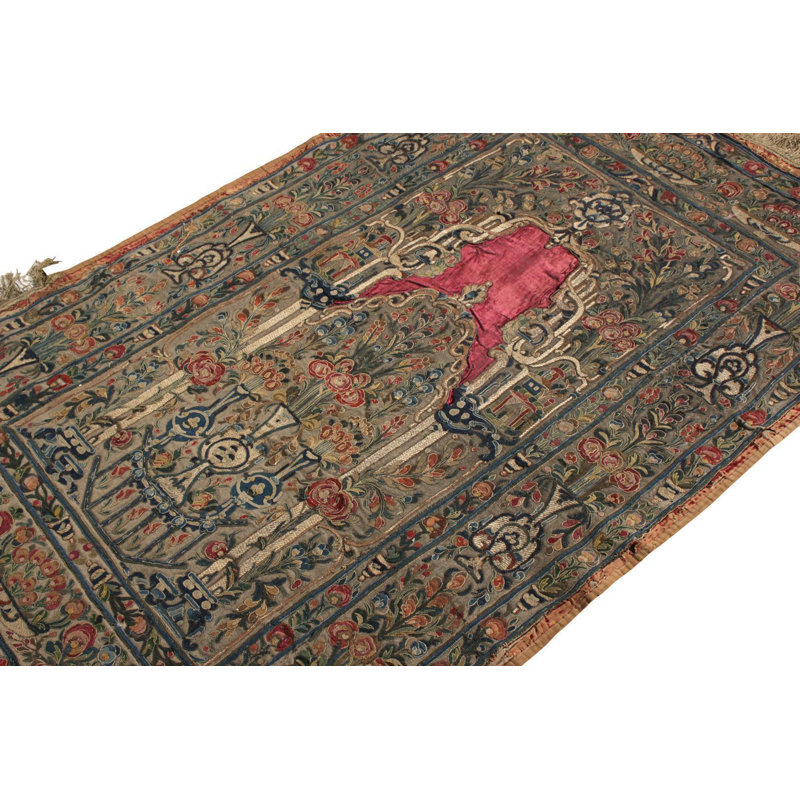Wool Oriental Area Rug in Green