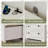 3-Drawer Small Dresser with Charging Station, Modern Wooden Chest of Drawers-1563240275