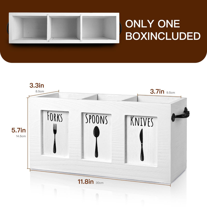 Wood Flatware Organizer